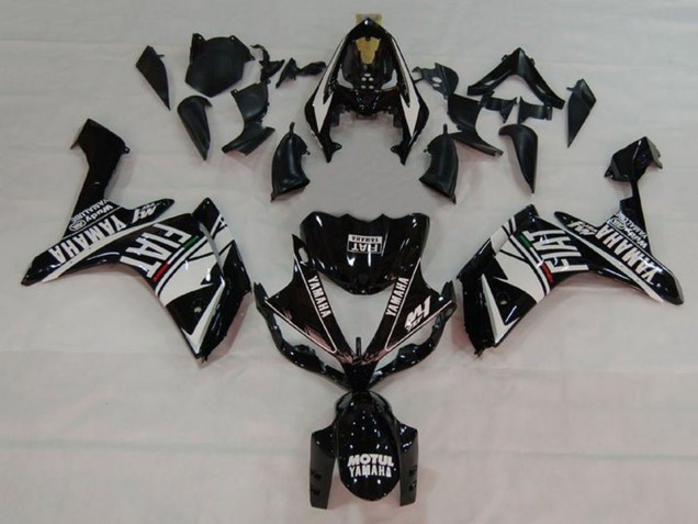Discount 2007-2008 White Black Fiat Yamaha YZF 1000 R1 Motorcycle Fairings Canada