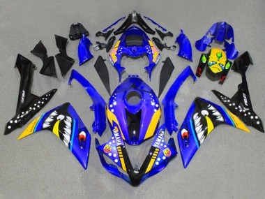 Discount 2007-2008 Blue Yellow Black Shark Yamaha YZF 1000 R1 Motorcycle Fairings Canada
