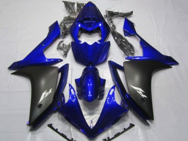 Discount 2007-2008 Blue Matte Black Yamaha YZF 1000 R1 Motorcycle Fairings Canada