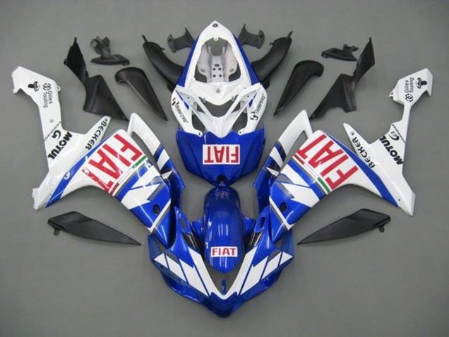 Discount 2007-2008 White Blue Red Fiat Yamaha YZF 1000 R1 Motorcycle Fairings Canada