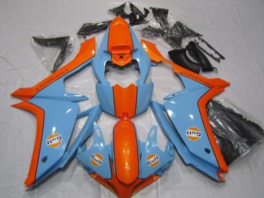 Discount 2007-2008 Light Blue Orange Gulf Yamaha YZF 1000 R1 Motorcycle Fairings Canada