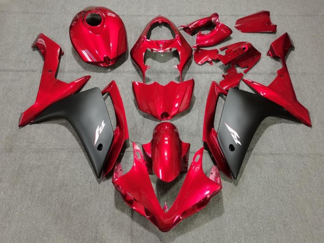 Discount 2007-2008 Red Matte Black Yamaha YZF 1000 R1 Motorcycle Fairings Canada
