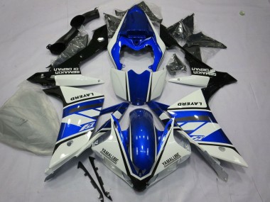 Discount 2007-2008 White Blue Black Layerd Yamaha YZF 1000 R1 Motorcycle Fairings Canada