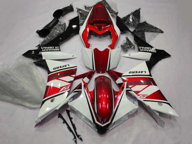Discount 2007-2008 White Red Black Layerd Yamaha YZF 1000 R1 Motorcycle Fairings Canada