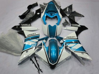 Discount 2007-2008 White Light Blue Black Layerd Yamaha YZF 1000 R1 Motorcycle Fairings Canada