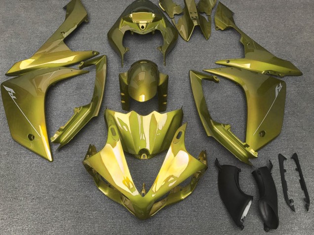 Discount 2007-2008 Yellow Olive Yamaha YZF 1000 R1 Motorcycle Fairings Canada