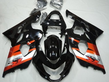 Discount 2004-2005 Glossy Black Orange White with Decal Suzuki GSXR 600 / GSXR 750 Motorcycle Fairings Canada