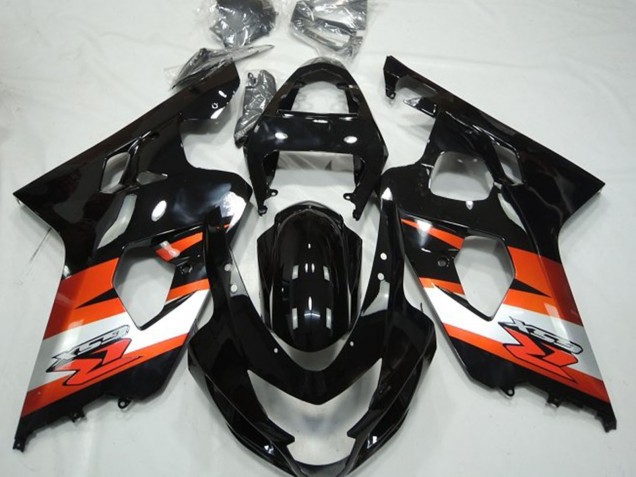 Discount 2004-2005 Glossy Black Orange White with Decal Suzuki GSXR 600 / GSXR 750 Motorcycle Fairings Canada