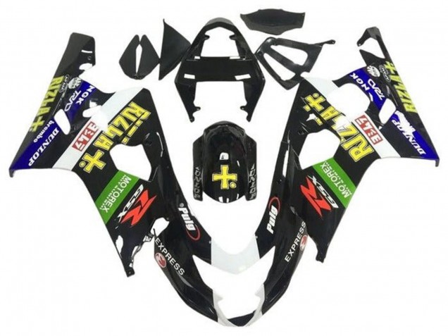Discount 2004-2005 Glossy Black Blue Green Yellow Rizla Suzuki GSXR 600 / GSXR 750 Motorcycle Fairings Canada