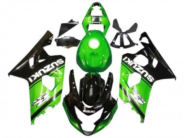Discount 2004-2005 Green Black White Suzuki GSXR 600 / GSXR 750 Motorcycle Fairings Canada