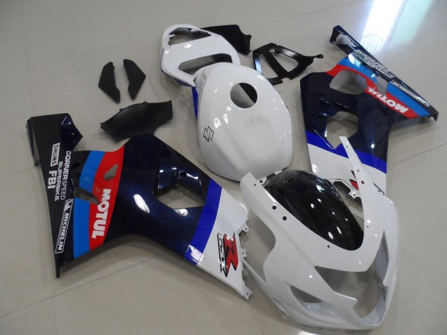 Discount 2004-2005 White Blue Red Black Motul Suzuki GSXR 600 / GSXR 750 Motorcycle Fairings Canada
