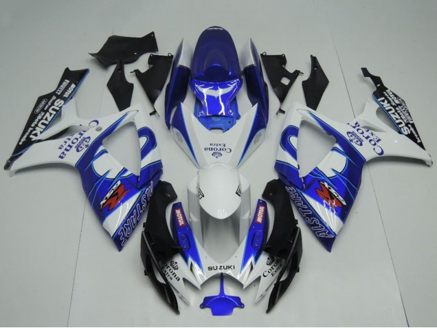 Discount 2006-2007 White Blue Black Corona Extra Motul Suzuki GSXR 600 / GSXR 750 Motorcycle Fairings Canada