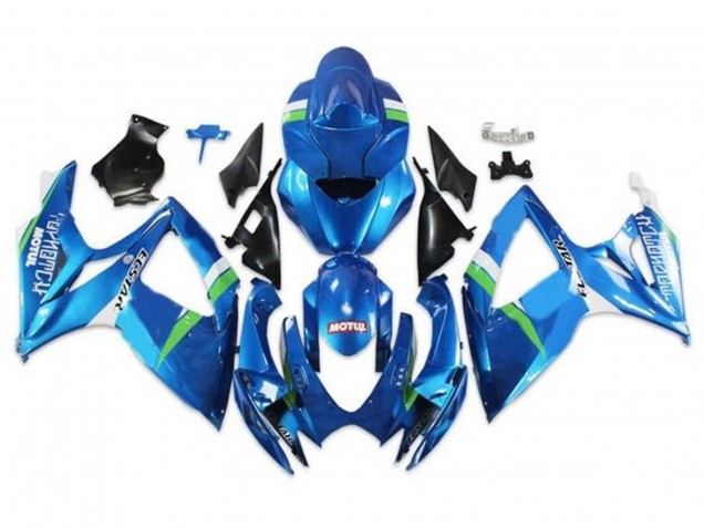 Discount 2006-2007 Blue Green White Ecstar Suzuki GSXR 600 / GSXR 750 Motorcycle Fairings Canada