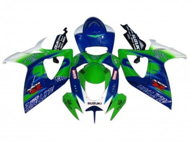 Discount 2006-2007 White Blue Green Alstare Suzuki GSXR 600 / GSXR 750 Motorcycle Fairings Canada