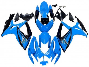 Discount 2006-2007 Light Blue Black Suzuki GSXR 600 / GSXR 750 Motorcycle Fairings Canada