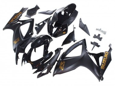 Discount 2006-2007 Matte Black Glossy Black Gold Suzuki GSXR 600 / GSXR 750 Motorcycle Fairings Canada
