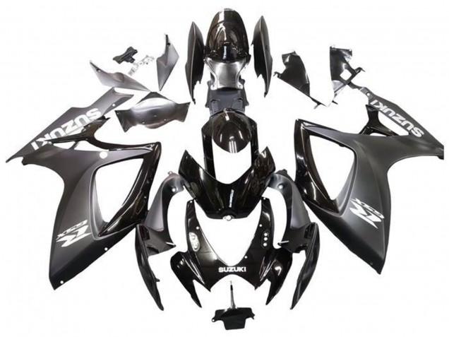 Discount 2006-2007 Matte Black Glossy Black White Suzuki GSXR 600 / GSXR 750 Motorcycle Fairings Canada