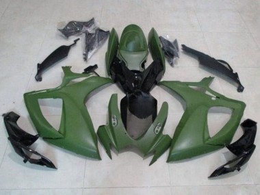 Discount 2006-2007 Army Green Glossy Black Suzuki GSXR 600 / GSXR 750 Motorcycle Fairings Canada