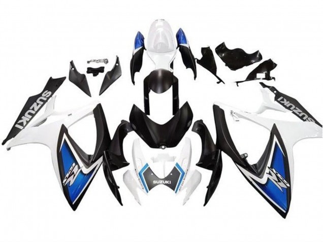 Discount 2006-2007 White Blue Matte Black Suzuki GSXR 600 / GSXR 750 Motorcycle Fairings Canada