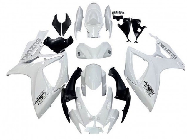 Discount 2006-2007 White Black Suzuki GSXR 600 / GSXR 750 Motorcycle Fairings Canada