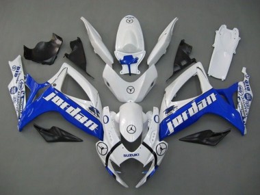Discount 2006-2007 White Blue Jordan Suzuki GSXR 600 / GSXR 750 Motorcycle Fairings Canada