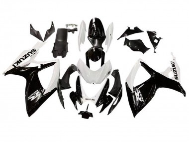 Discount 2006-2007 White Glossy Black Suzuki GSXR 600 / GSXR 750 Motorcycle Fairing Canada