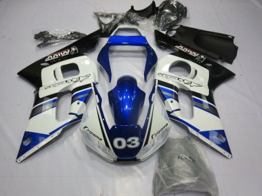 Discount 1998-2002 White Blue Glossy Black Rizoma 03 Yamaha YZF R6 Motorcycle Fairings Canada