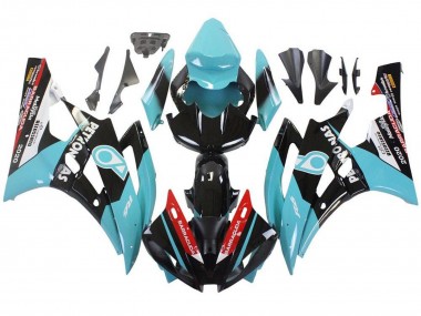 Discount 2006-2007 Light Blue Red White Back Petronas Yamaha YZF R6 Motorcycle Fairings Canada