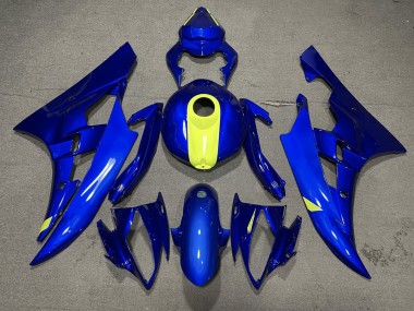 Discount 2006-2007 Blue Yellow Yamaha YZF R6 Motorcycle Fairings Canada