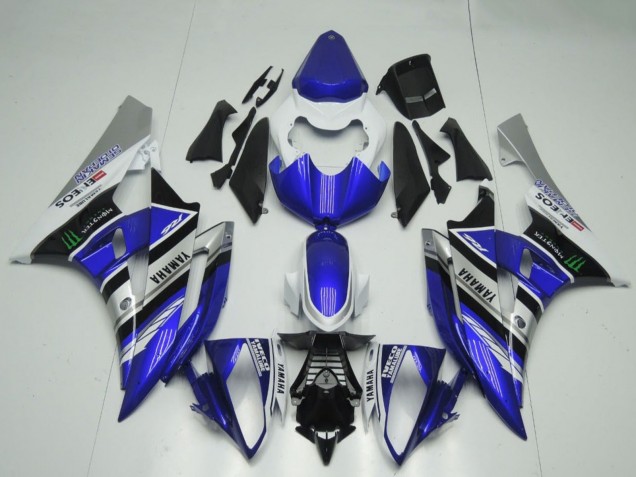 Discount 2006-2007 White Blue Silver Black ENEOS Monster Yamaha YZF R6 Motorcycle Fairings Canada