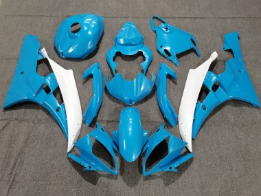 Discount 2006-2007 Light Blue White Yamaha YZF R6 Motorcycle Fairings Canada