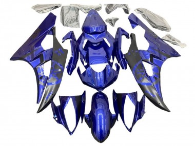 Discount 2006-2007 Blue Matte Black Yamaha YZF R6 Motorcycle Fairings Canada