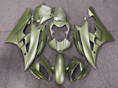 Discount 2006-2007 Olive Green Yamaha YZF R6 Motorcycle Fairings Canada