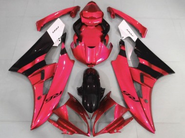 Discount 2006-2007 White Red Glossy Black Yamaha YZF R6 Motorcycle Fairings Canada