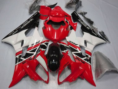 Discount 2006-2007 Red White Glossy Black Michelin Motul Yamaha YZF R6 Motorcycle Fairings Canada