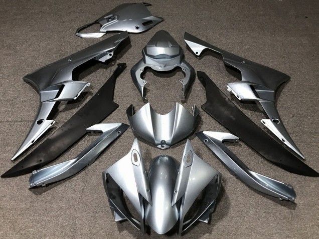 Discount 2006-2007 Silver Matte Black Yamaha YZF R6 Motorcycle Fairings Canada