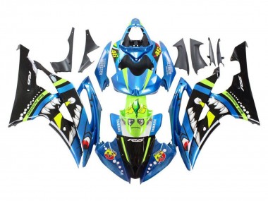 Discount 2008-2016 Blue Green Glossy Black Shark Yamaha YZF R6 Motorcycle Fairings Canada