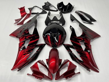 Discount 2008-2016 Red Glossy Black Fade Yamaha YZF R6 Motorcycle Fairings Canada