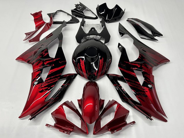 Discount 2008-2016 Red Glossy Black Fade Yamaha YZF R6 Motorcycle Fairings Canada
