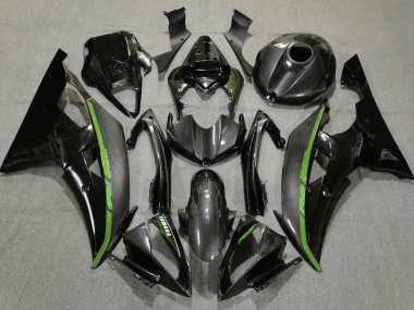 Discount 2008-2016 Black Carbon Fiber Style Green Yamaha YZF R6 Motorcycle Fairings Canada