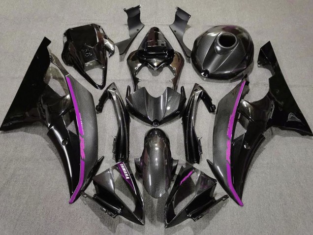 Discount 2008-2016 Black Carbon Fiber Style Purple Yamaha YZF R6 Motorcycle Fairings Canada
