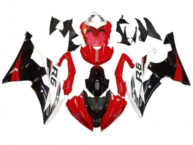 Discount 2008-2016 White Red Glossy Black Yamaha YZF R6 Motorcycle Fairing Kits Canada