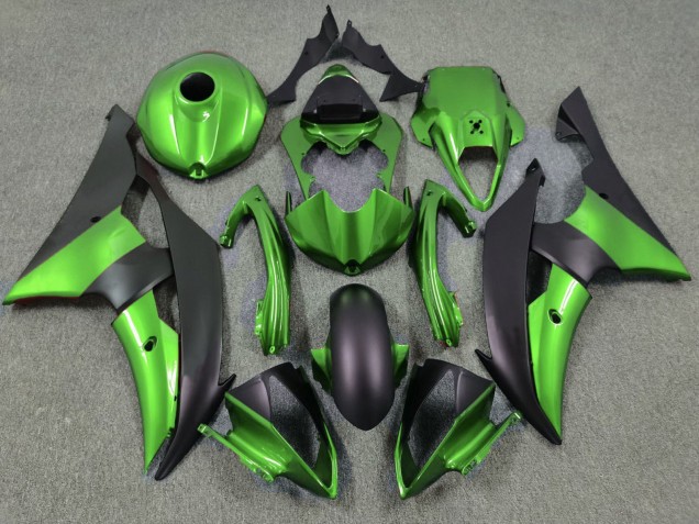 Discount 2008-2016 Green Matte Black Yamaha YZF R6 Motorcycle Fairings Canada