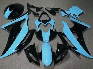 Discount 2008-2016 Light Blue Glossy Black Yamaha YZF R6 Motorcycle Fairings Canada