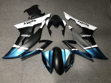 Discount 2008-2016 White Blue Matte Black Spiffy Yamaha YZF R6 Motorcycle Fairings Canada