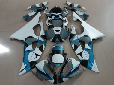 Discount 2008-2016 White Blue Grey Black Camouflage Yamaha YZF R6 Motorcycle Fairing Canada