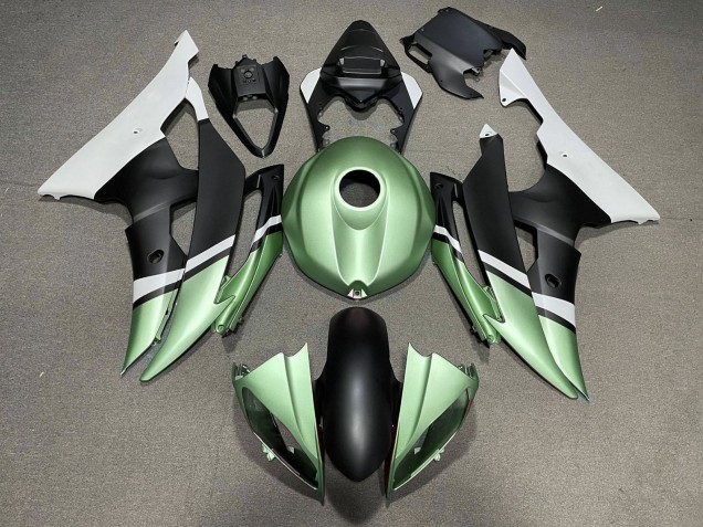 Discount 2008-2016 White Green Matte Black Yamaha YZF R6 Motorcycle Fairings Canada