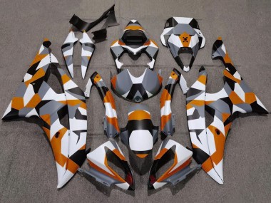 Discount 2008-2016 White Orange Grey Black Camouflage Yamaha YZF R6 Motorcycle Fairings Canada