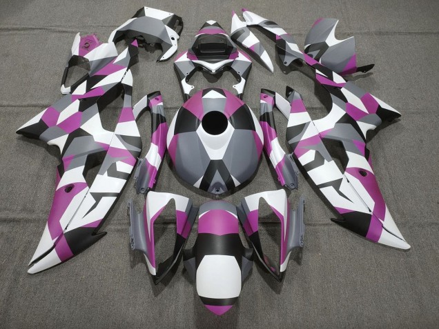 Discount 2008-2016 White Pink Grey Black Camouflage Yamaha YZF R6 Motorcycle Fairings Canada