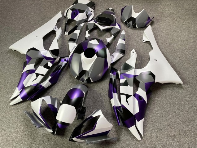 Discount 2008-2016 White Purple Grey Black Camouflage Yamaha YZF R6 Motorcycle Fairings Canada
